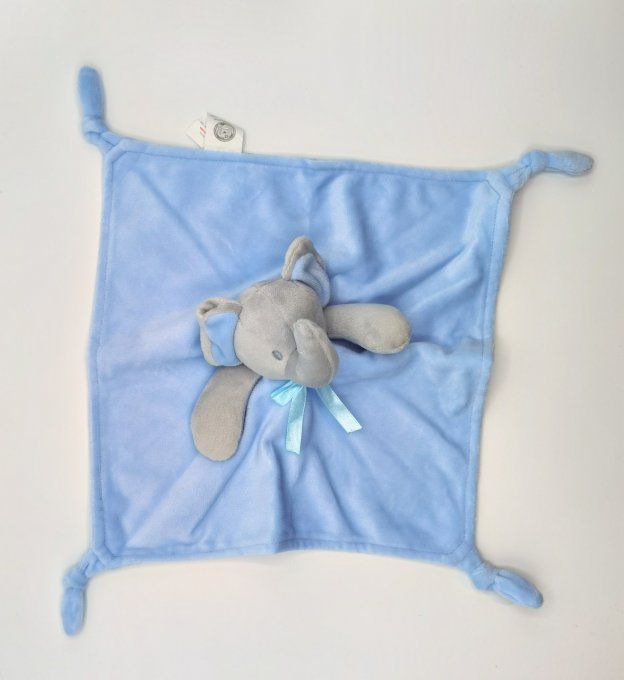 doudou éléphant bleu personnalisé