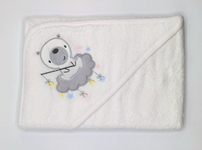 cape de bain ourson personnalisée 