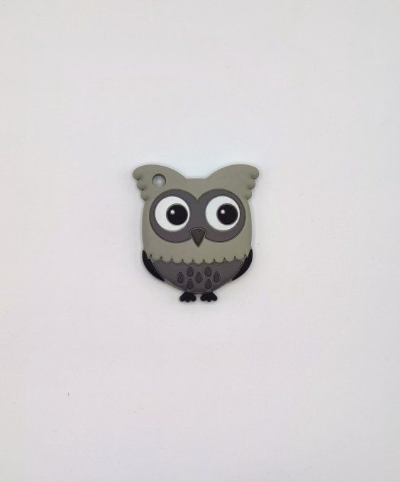 anneau de dentition hibou gris