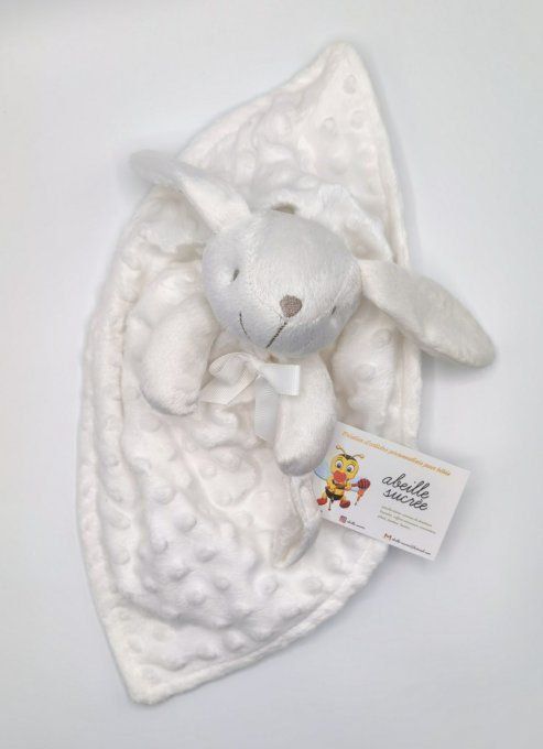 doudou lapin blanc