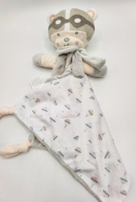 doudou parachutiste gris personnalisé